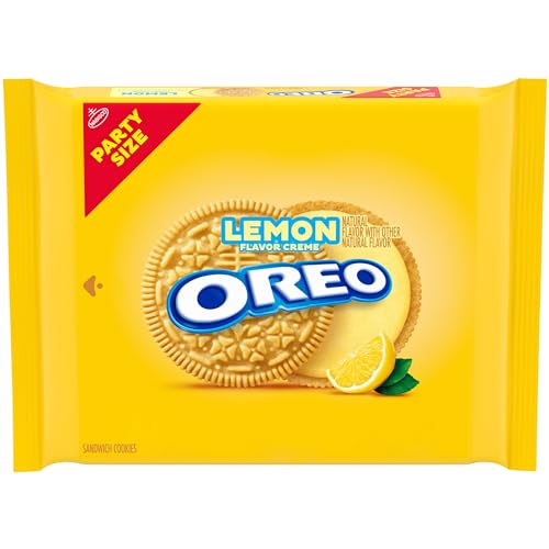 OREO Lemon Creme Sandwich Cookies, Party Size, 24.95 oz - Image 1