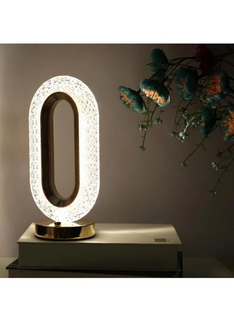 Touch Control Crystal Table Desk Lamp, 3-Way Dimmable Light, USB Rechargeable Crystal Diamond Table Lamp, Exquisite Night Stand Light Lamp Beside Lamp for Bedroom Living Room, Decorative Desk Lamp