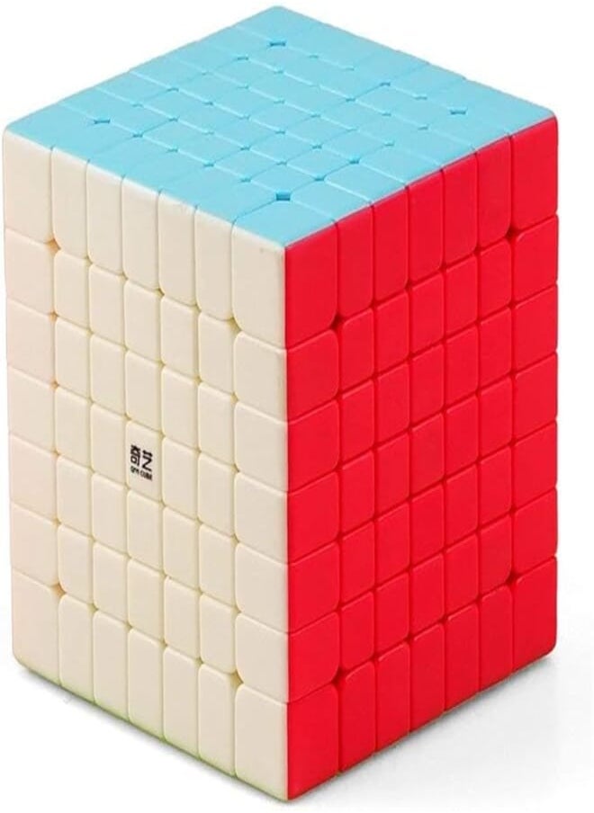 7X7 Colorful Stickerless Magic Cube Brain Teaser Releasing Pressure Puzzle Speed Cube Toy Gift 