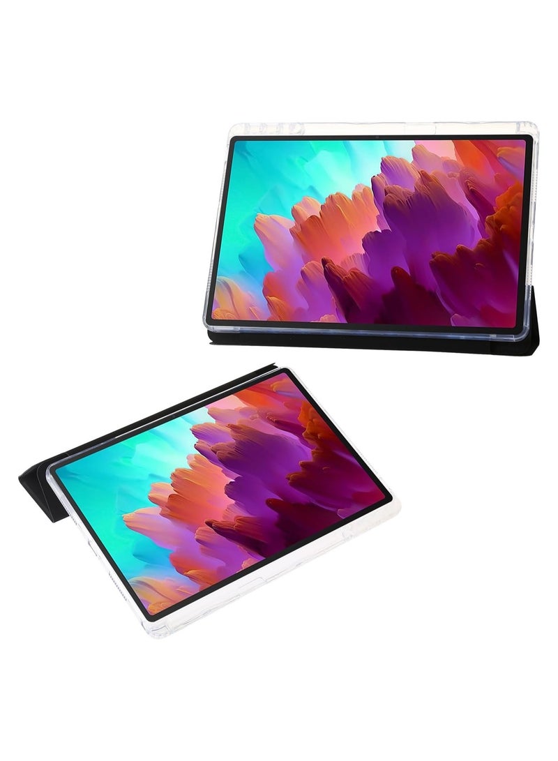 VKL Case Compatible with Lenovo Xiaoxin Pad 2024/Lenovo Tab M11 11.0 Inch, Protective Case Stand Case Transparent Shockproof Cover with Pen Slot Holder (Black) - Image 4