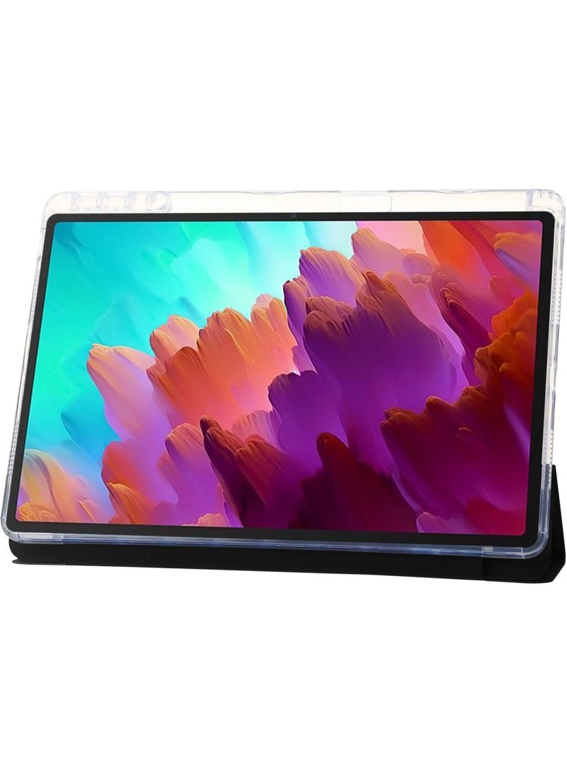 VKL Case Compatible with Lenovo Xiaoxin Pad 2024/Lenovo Tab M11 11.0 Inch, Protective Case Stand Case Transparent Shockproof Cover with Pen Slot Holder (Black) - Image 5