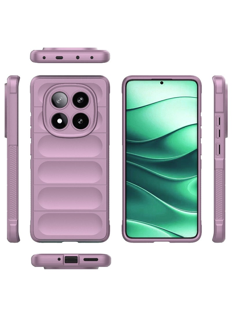 جراب موبايل ماجيك شيلد  سيليكون مضاد للصدمات وحمايه للكاميرا متوافق  Redmi Note 14 Pro 4G (ارجواني) - Image 2