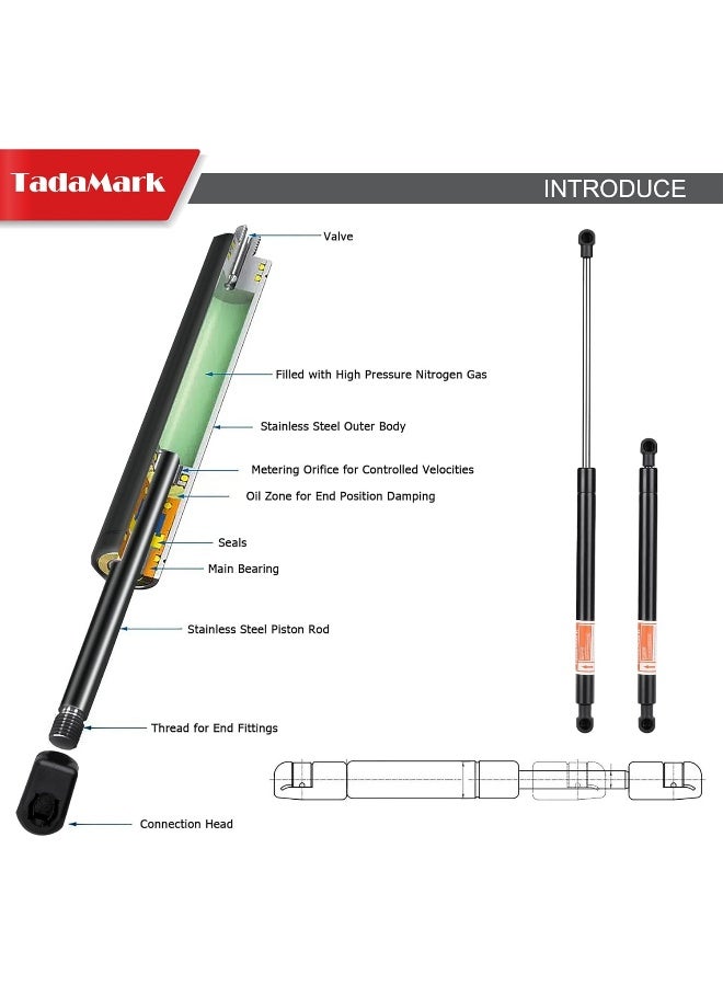 TadaMark 2 Pcs PM1050 Front Hood Lift Supports Gas Struts for 2008-2013 Lexus IS F, 2006-2015 IS250, IS350, 2005 IS300 - Image 3