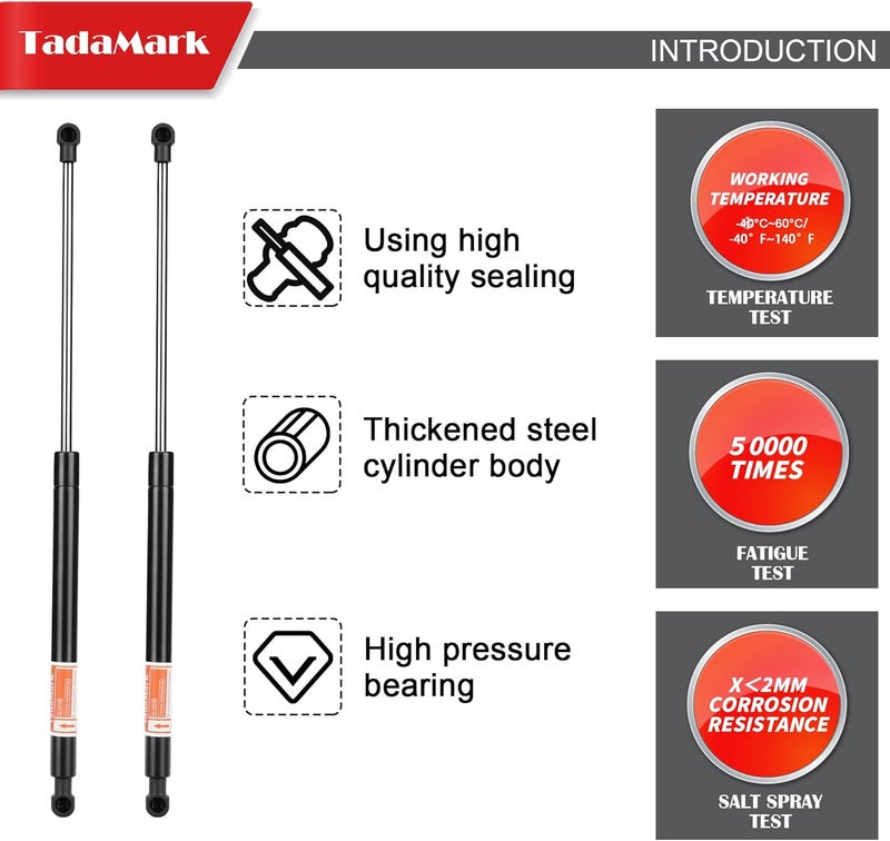 TadaMark 2 Pcs PM1050 Front Hood Lift Supports Gas Struts for 2008-2013 Lexus IS F, 2006-2015 IS250, IS350, 2005 IS300 - Image 4