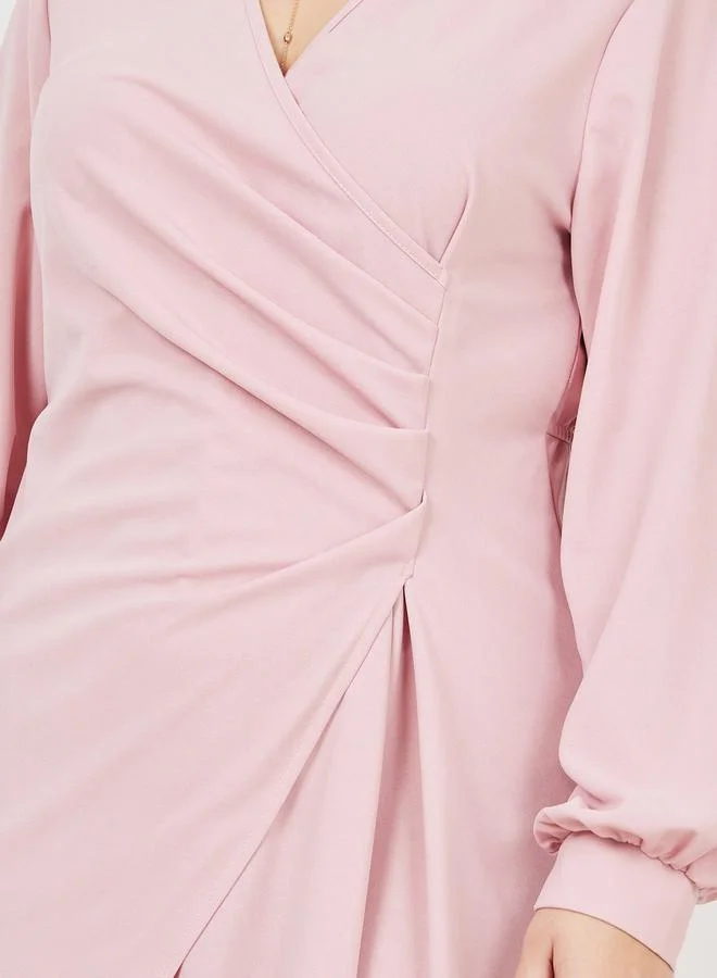 Styli Blouson Sleeve Dress