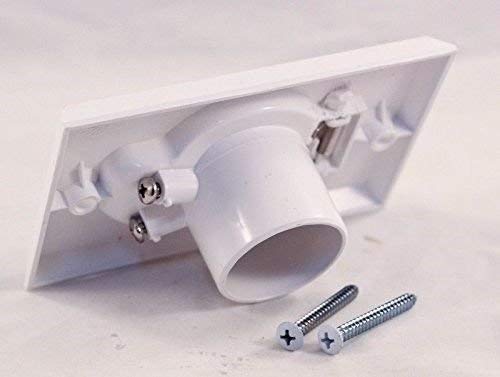 Pokin (2) Central Vacuum White Inlet Valves for Beam Central Vac - White Round Door - Image 3