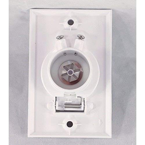 Pokin (2) Central Vacuum White Inlet Valves for Beam Central Vac - White Round Door - Image 2