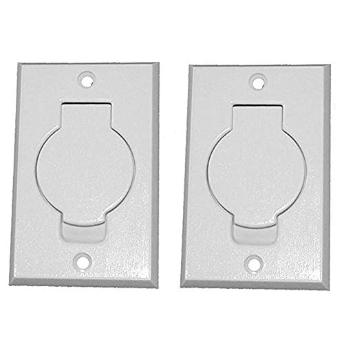 Pokin (2) Central Vacuum White Inlet Valves for Beam Central Vac - White Round Door - Image 5