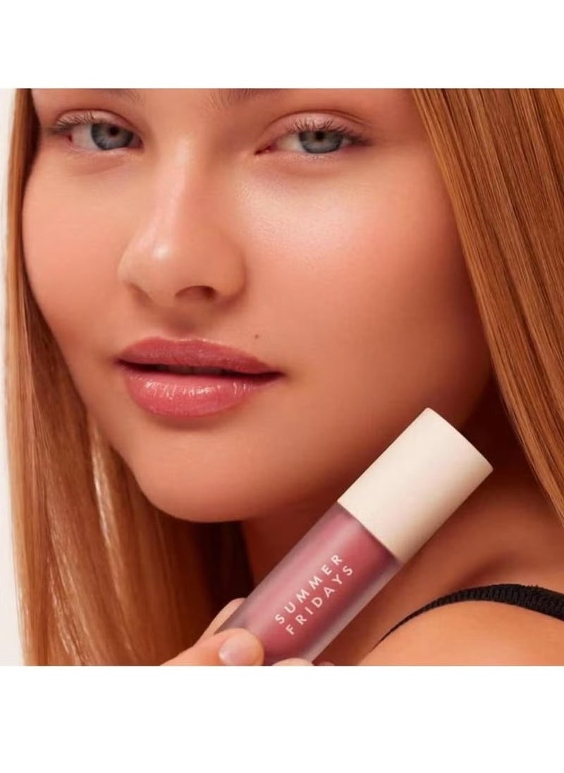 SUMMER FRIDAYS - Dream Lip Oil for Moisturizing Sheer Coverage, High-Shine Tint, and Deep Hydration - Blush Dreams (4.5ml) - Image 1