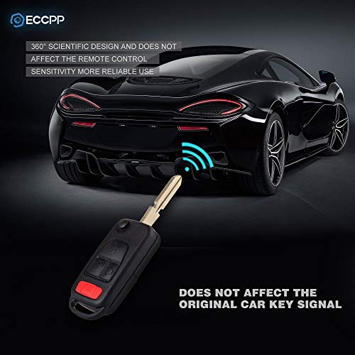ECCPP Uncut 4 Buttons Keyless Entry Remote Key Fob Shell Case Replacement fit for 94-2005 Mercedes-Benz AMG S500 SL500 SLK230 SLK32 AMG SL600 ML430 NCZMB1K - Image 5