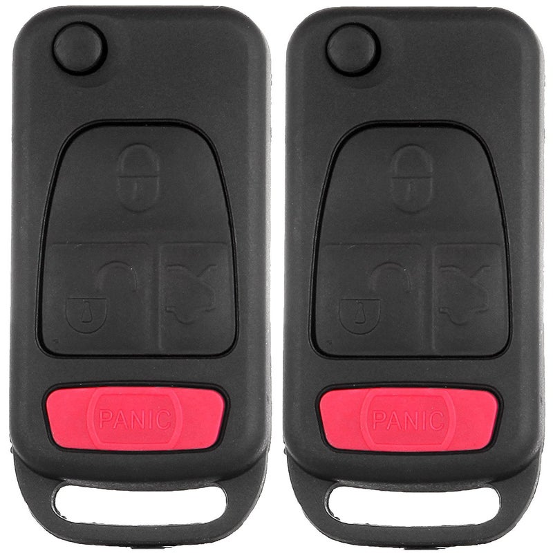 ECCPP Uncut 4 Buttons Keyless Entry Remote Key Fob Shell Case Replacement fit for 94-2005 Mercedes-Benz AMG S500 SL500 SLK230 SLK32 AMG SL600 ML430 NCZMB1K - Image 3