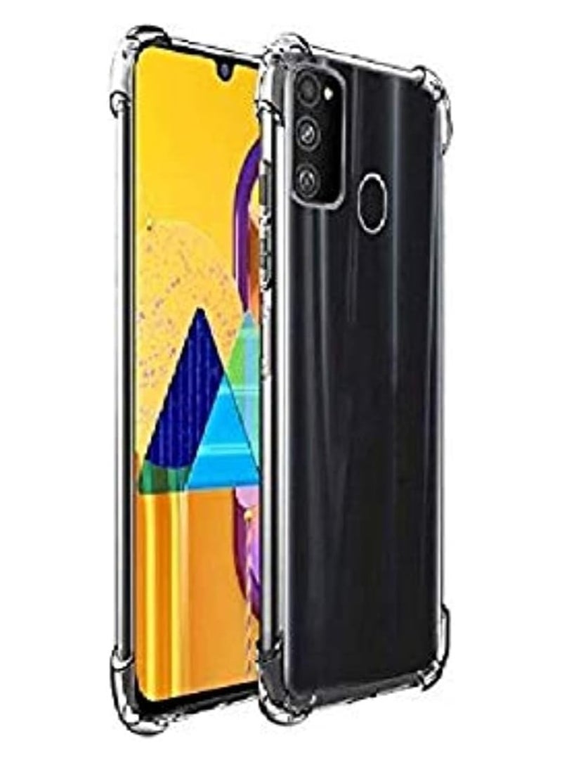 (Samsung Galaxy M31) Clear Case Slim Fit Flexible TPU Shockproof Corners Cover for Samsung Galaxy M31