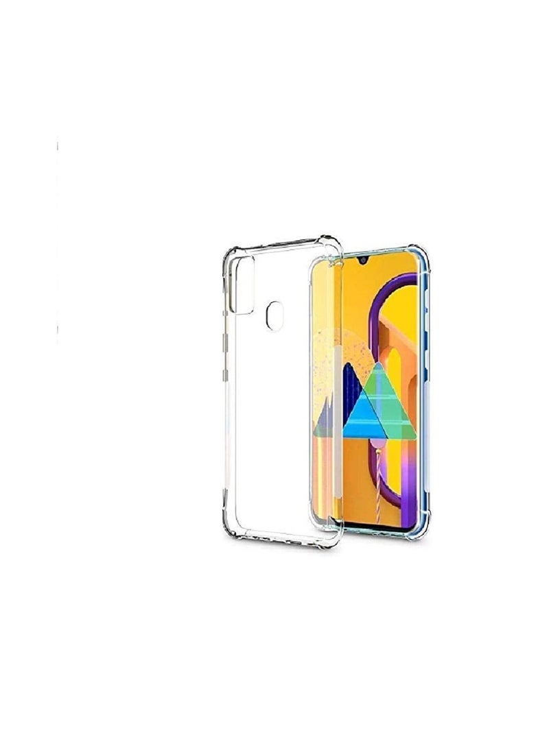 (Samsung Galaxy M31) Clear Case Slim Fit Flexible TPU Shockproof Corners Cover for Samsung Galaxy M31