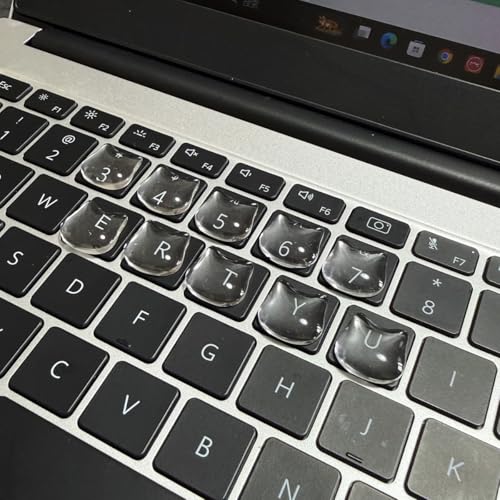 MayeBridge Cat Keycap,Kitty Keyboard Key Caps, Raised Keyboard Stickers for Long Nails,Resin Kitten Comfortable Typing Keyboard Covers for Typing and Gaming for Laptop Desktop Christmas Gift (Cat Paw A,30pcs) - Image 5