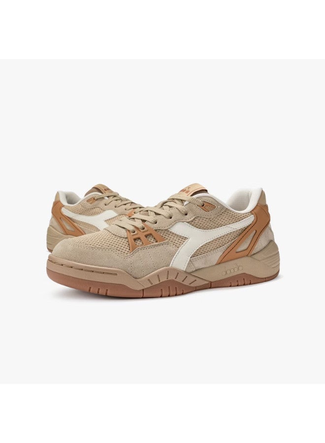 DIADORA أحذية تنس رياضية كاجوال ريترو للرجال من ديادورا ب.أكشن دافئ رمل أصفر/جلد أصفر/سيدج أبيض 40.5 - Image 5