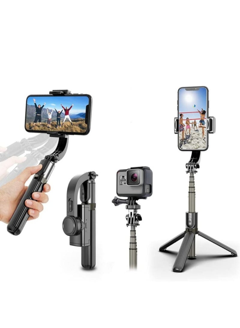 360° Rotation Tripod with Wireless Remote, Portable Phone Holder, Auto Balance 1-Axis Gimbal for Smartphones Tiktok Vlog Youtuber Live Video Record - Image 1