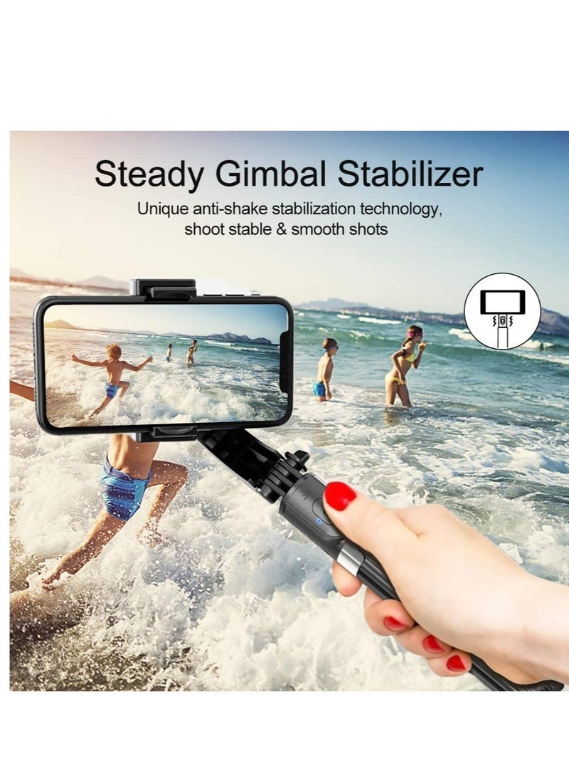 360° Rotation Tripod with Wireless Remote, Portable Phone Holder, Auto Balance 1-Axis Gimbal for Smartphones Tiktok Vlog Youtuber Live Video Record - Image 2