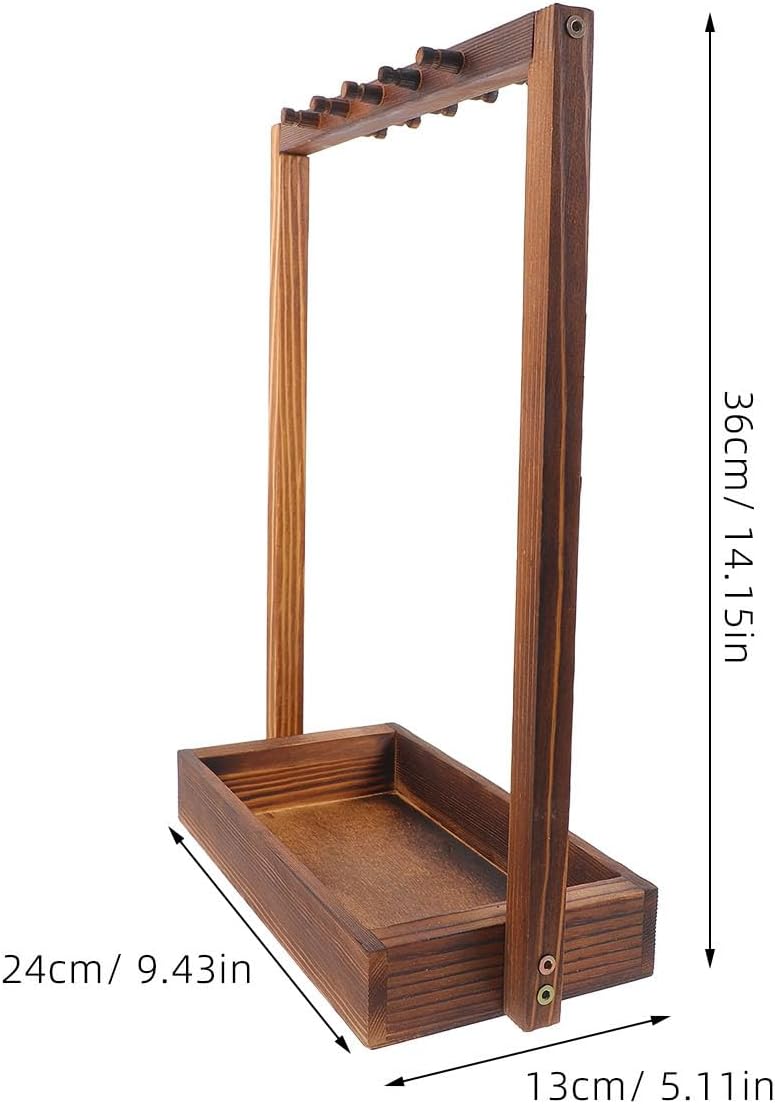 Vintage Chinese Brush Holder, Multi-functional Desktop Pen and Paint Brush Organizer, Decorative Pencil Stand for Artists and Calligraphy Students - Image 1