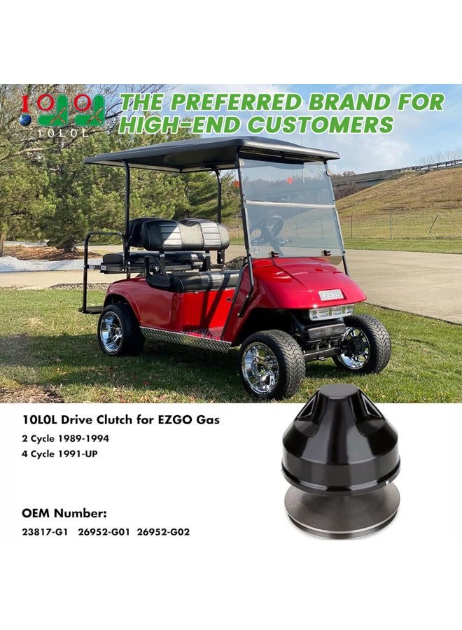 10L0L Golf Cart Drive Clutch for EZGO Gas 2 Cycle 1989-1994, 4 Cycle 1991-UP,OEM# 26952-G01, 23817G1, 9035 - Image 2
