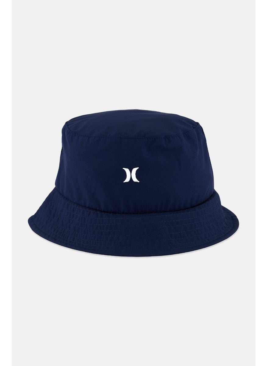 Hurley - Women Embroidered Logo Staple Bucket Hat, Navy Blue - Image 1