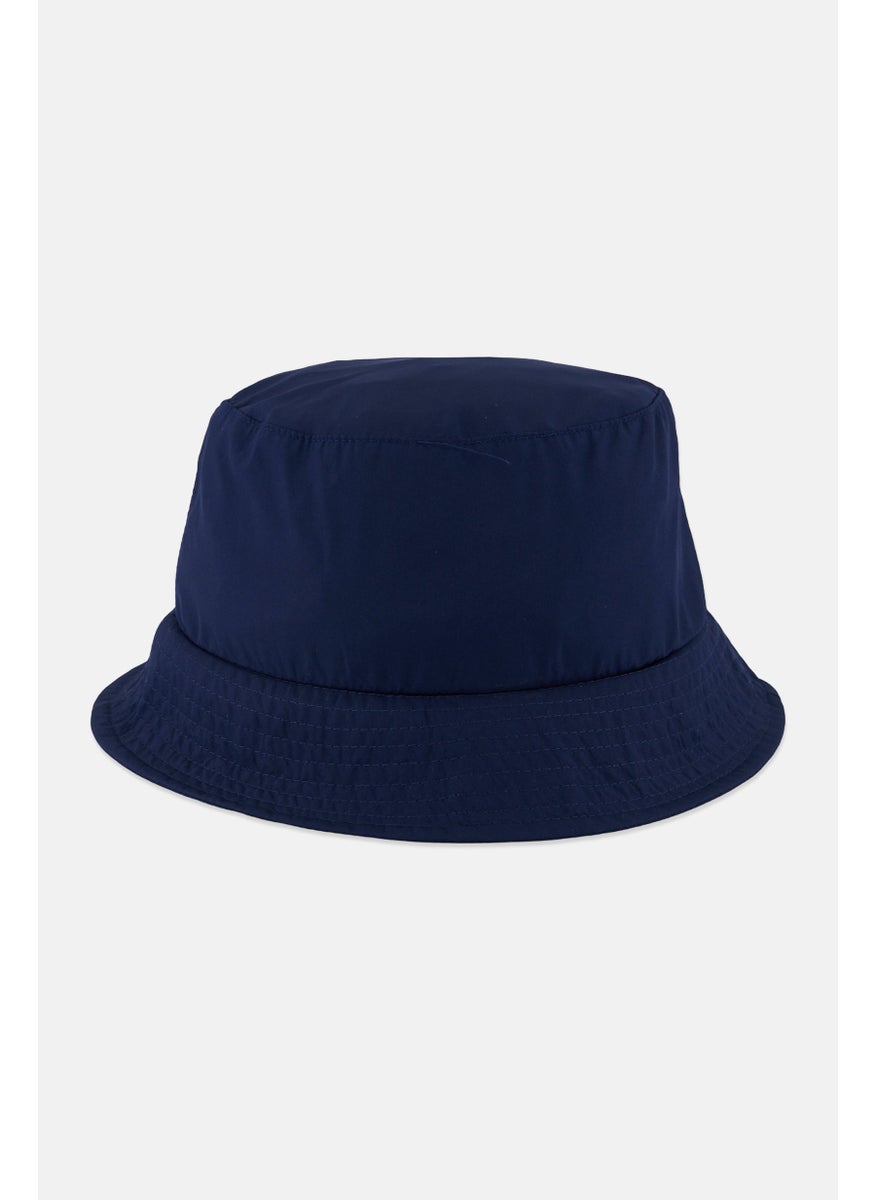 Hurley - Women Embroidered Logo Staple Bucket Hat, Navy Blue - Image 1