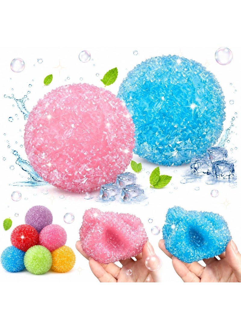 اترجسز 2Pc كراسي Squishy الكرة الإجهاد ، لعبة فيدج Squishy الطينة ، شعور ASMR الطينة ، نسيج الجليد الطينة ، لعب الضغط القابل للقلب ، والإغاثة من الإجهاد المحمول - Image 1