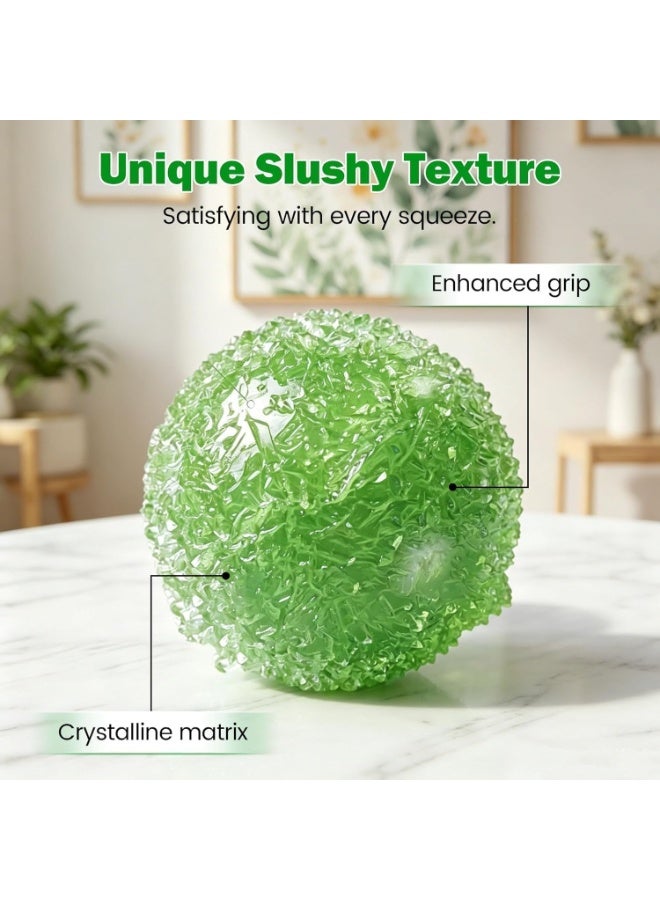 اترجسز 2Pc كراسي Squishy الكرة الإجهاد ، لعبة فيدج Squishy الطينة ، شعور ASMR الطينة ، نسيج الجليد الطينة ، لعب الضغط القابل للقلب ، والإغاثة من الإجهاد المحمول - Image 3