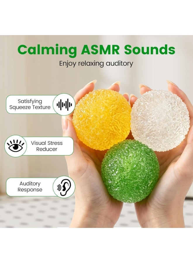 اترجسز 2Pc كراسي Squishy الكرة الإجهاد ، لعبة فيدج Squishy الطينة ، شعور ASMR الطينة ، نسيج الجليد الطينة ، لعب الضغط القابل للقلب ، والإغاثة من الإجهاد المحمول - Image 5
