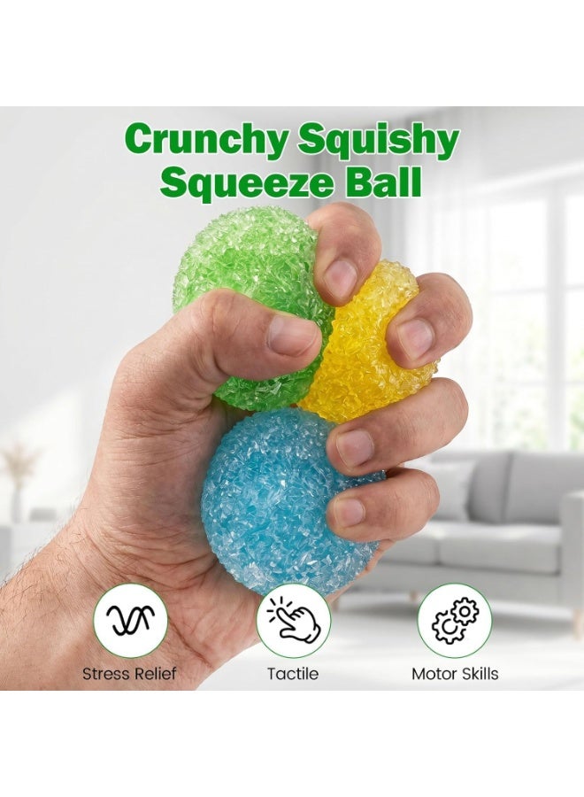 اترجسز 2Pc كراسي Squishy الكرة الإجهاد ، لعبة فيدج Squishy الطينة ، شعور ASMR الطينة ، نسيج الجليد الطينة ، لعب الضغط القابل للقلب ، والإغاثة من الإجهاد المحمول - Image 2