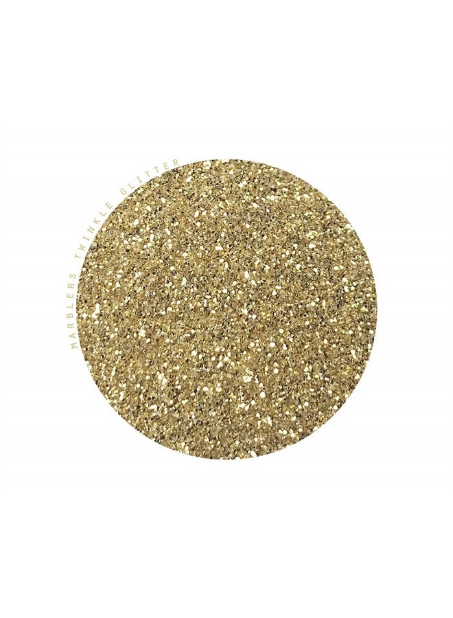 MARBLERS Twinkle Face & Body Glitter [Light Gold] 0.18oz (5g) | Fine | Non-Toxic | Vegan | Cruelty-Free | Ethically Sourced | Festival Makeup | Eye, Hair, Nail, Eyeshadow | Cosmetic Grade - Image 2