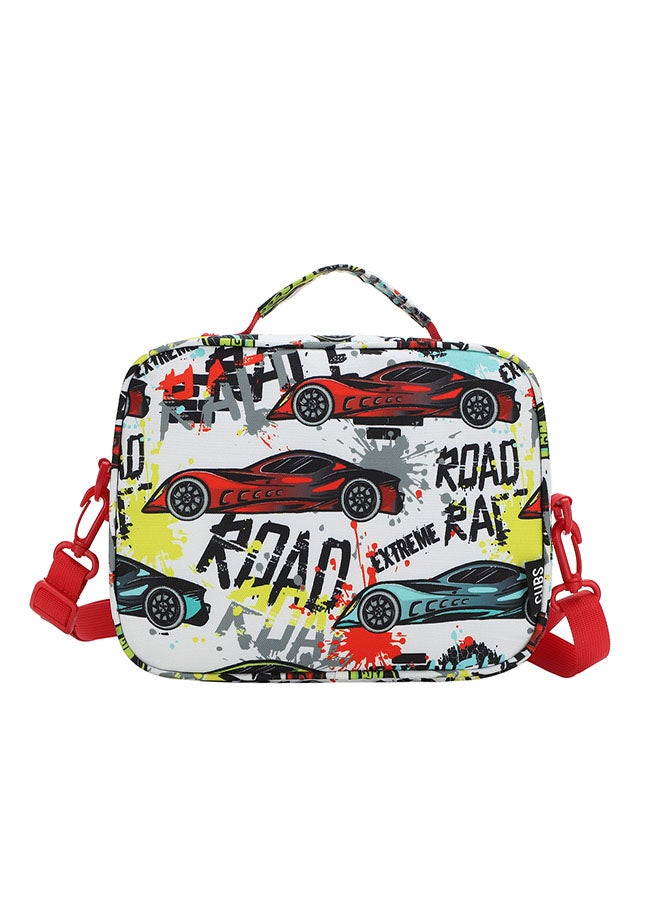 CUBS Cars Print Waterproof lunch bag with removable shoulder strap carrying your favorite meals to school, work or while traveling - Image 3