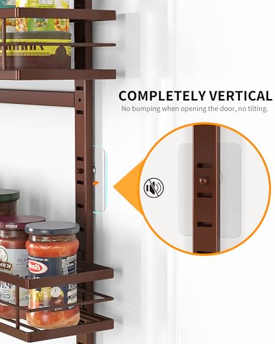 Moforoco Bronze 9-Tier Over The Door Pantry Organizer, Pantry Organization And Storage, Metal Hanging Spice Rack Shelves Door, Home & Kitchen Essentials, Laundry Room Bathroom Organization - Image 3