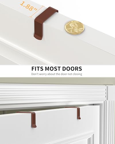 Moforoco Bronze 9-Tier Over The Door Pantry Organizer, Pantry Organization And Storage, Metal Hanging Spice Rack Shelves Door, Home & Kitchen Essentials, Laundry Room Bathroom Organization - Image 2