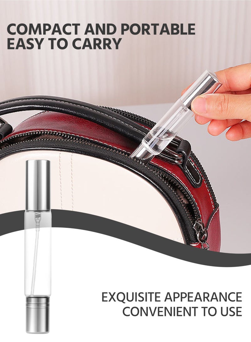 4-Pack Dual-Head Travel Perfume Bottle, Suitable for Travel, Essential Oils, with Transparent Silver Cap - Image 3
