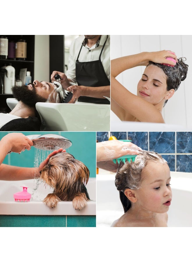 Loquat 3-Piece Set Of Wet And Dry Scalp Massager, Shampoo Brush, Exfoliating Brush, Soft Silicone Brush For Hair Growth And Dandruff Removal - Image 3