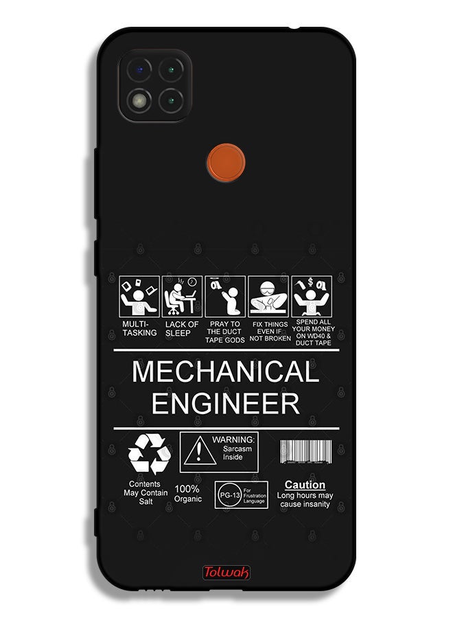 Tolwak Xiaomi Redmi 9C Protective Case Cover Mechanical Engineer Sticker - Image 2