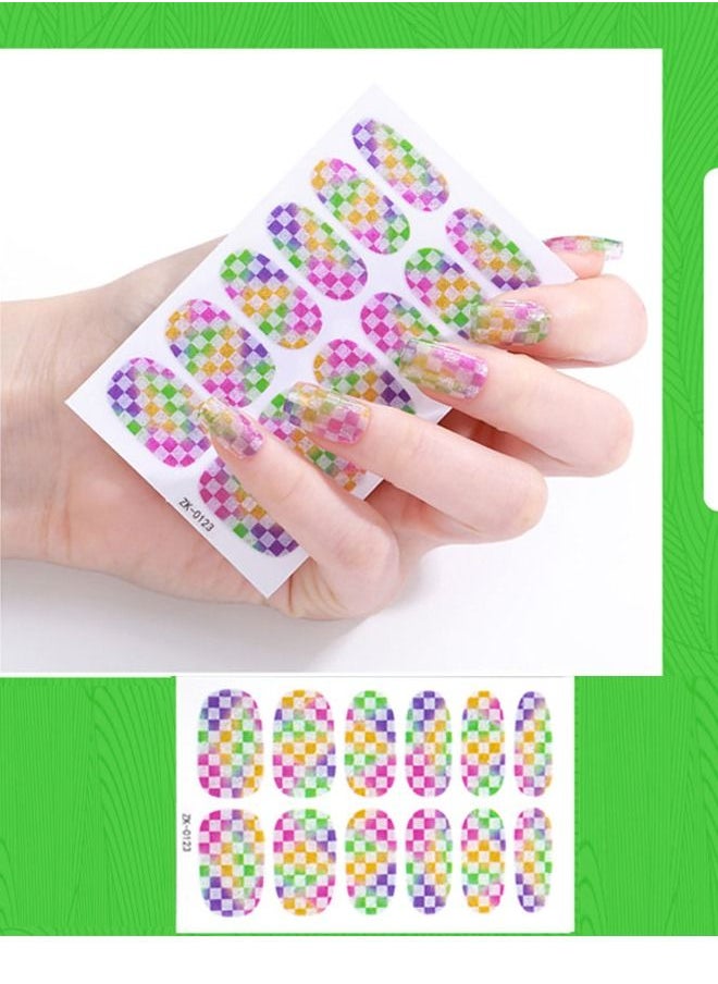 Generic - 12 Self-adhesive nail stickers with distinctive and unique design to decorate nails and give them wonderful look - Image 1