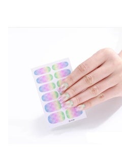 12 Self-adhesive nail stickers with distinctive and unique design to decorate nails and give them wonderful look