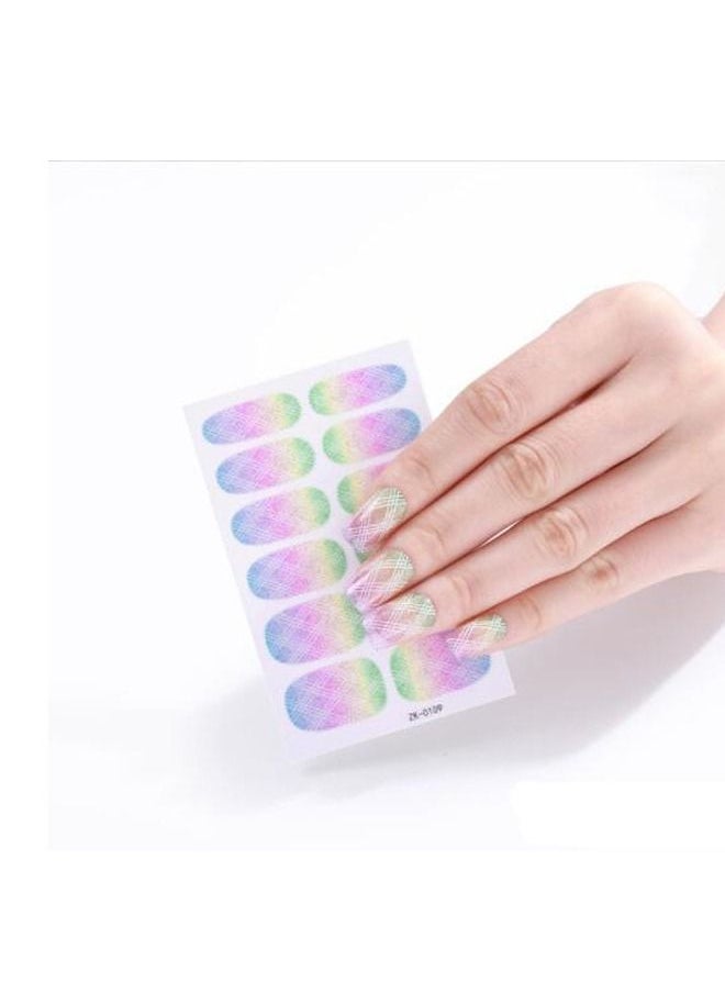Generic - 12 Self-adhesive nail stickers with distinctive and unique design to decorate nails and give them wonderful look - Image 1