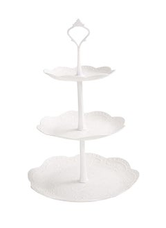 Excefore 3 Tier Cupcake Stand, Plastic Tiered Serving Stand, Dessert Fruit Snack Tower Tray for Wedding Home Birthday Tea Party Baby Shower  - Image 1