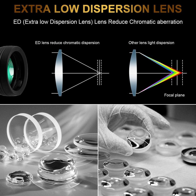 ETZIN Binoculars for Adults - 20x50 Roof Prism Binoculars with Smartphone Adapter Carry Case - BAK4 Prism FMC Lens with Low Light Vision - HD Powerful Boculars for Bird Watching, Hunting, Wildlife. - Image 4