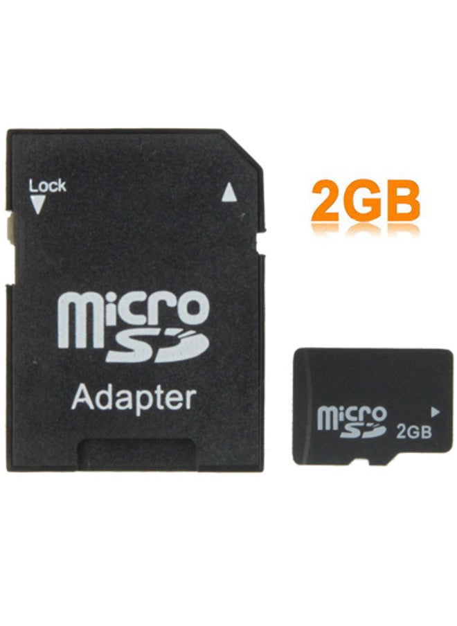 BURAQ - 2GB High Speed Class 10 Micro SD(TF) Memory Card from Taiwan, Write: 8mb/s, Read: 12mb/s (100% Real Capacity)(Black) - Image 1