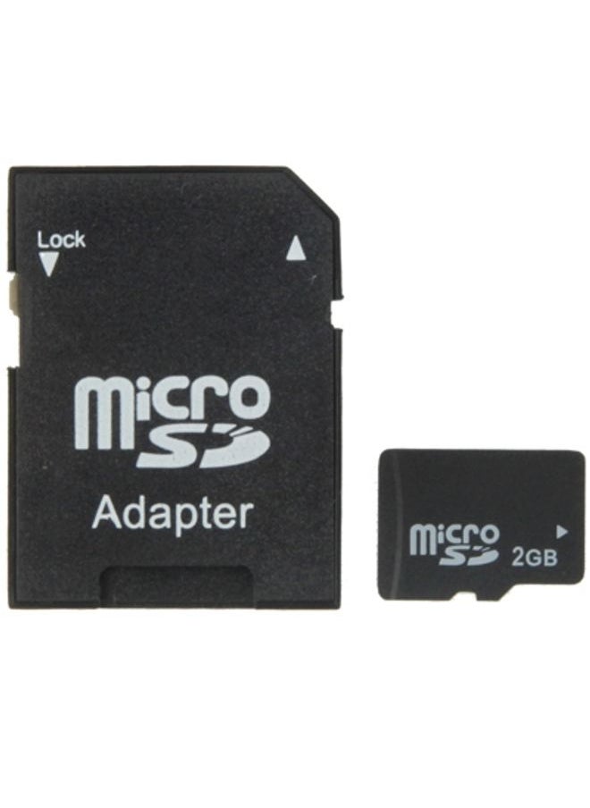 BURAQ - 2GB High Speed Class 10 Micro SD(TF) Memory Card from Taiwan, Write: 8mb/s, Read: 12mb/s (100% Real Capacity)(Black) - Image 1