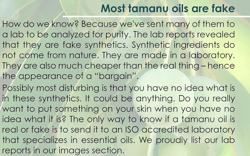 PUR360 Tamanu Oil Best Treatment for Psoriasis Eczema Acne Scar Rosacea Relief for Dry Scaly Skin Scalp and More Cold Pressed Proven 100 Pure - Image 2