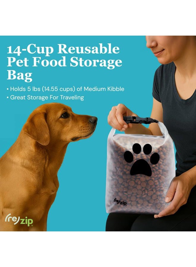 rezip Roll Top Reusable Pet Food Storage Bag - Image 2