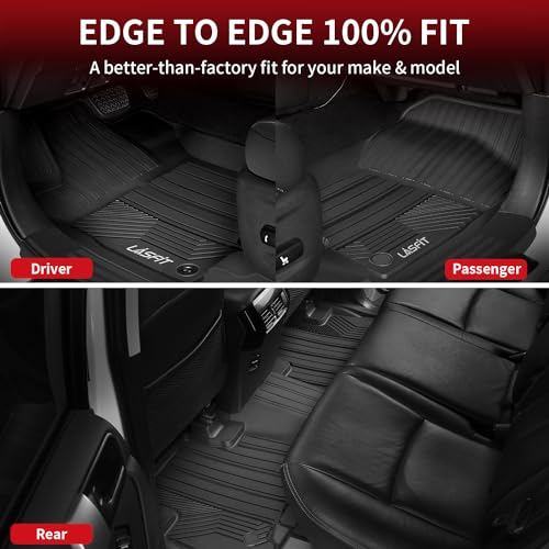 LASFIT Floor Mats for Toyota RAV4 2019-2024 2025(Not Fit Hybrid) All Weather Mats for Toyota RAV 4 LE/XLE/Limited/TRD/Adventure TPE Custom Fit Floor Liner Front and Rear 2 Row Car Mats, Black - Image 5