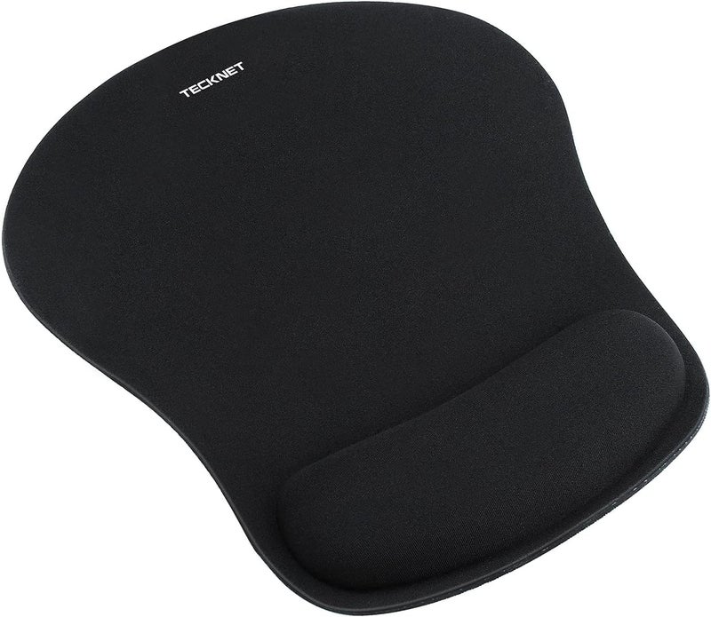 TECKNET Mouse Pad with Wrist Support, Ergonomic Gaming Mouse Pad Pain Relief, Portable Comfortable Mousepad for Computer, Laptop, Office, Home and Travel, Non-Slip Base, Waterproof Surface, Black - Image 4