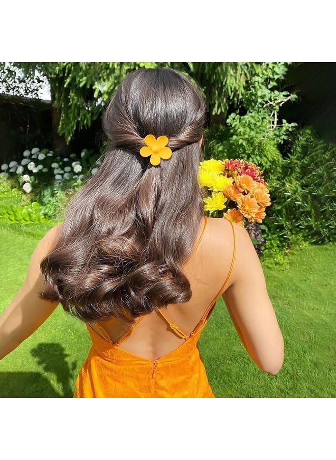 PalkSky Palksky Small Flower Hair Claw Clips for Women Girls Kids, 10 PCS Tiny Thin/Medium Thick Hair, 1.35 Inch Mini Jaw Clips/Hair Clamps Nonslip Clip/Hair Accessories  - Image 2