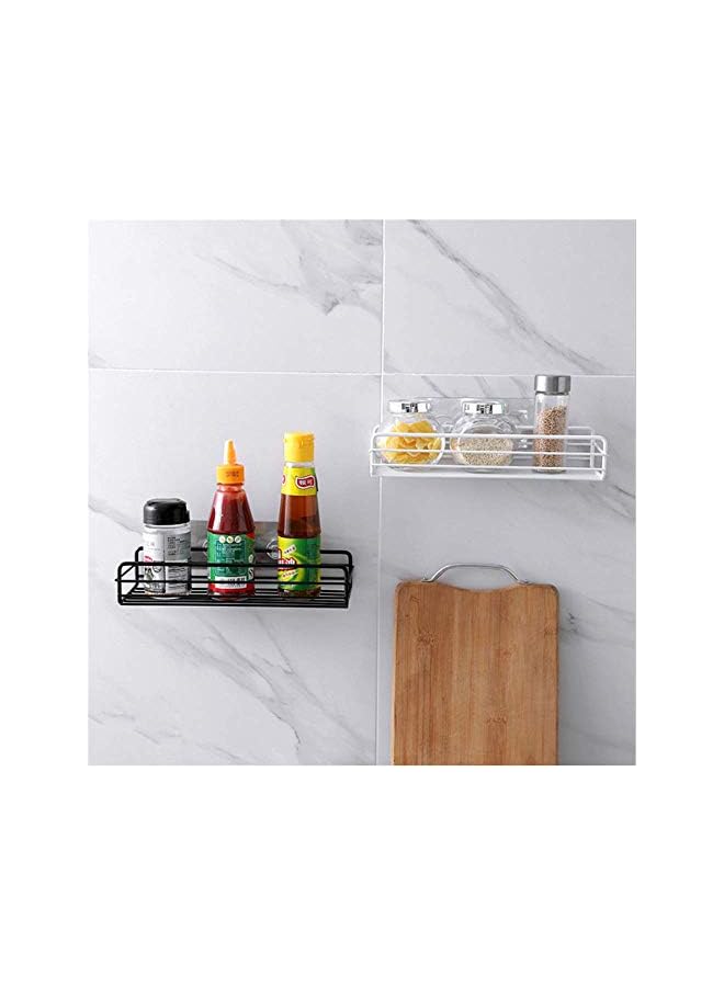 Raxoom ANNA Adhesive Bathroom Shelf Organizer Shower Caddy Kitchen Spice Rack Wall Mounted No Drilling - 2 Pack - Image 5