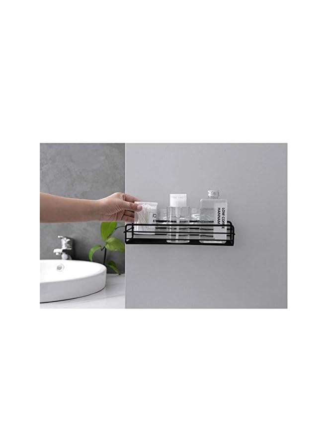 Raxoom ANNA Adhesive Bathroom Shelf Organizer Shower Caddy Kitchen Spice Rack Wall Mounted No Drilling - 2 Pack - Image 3